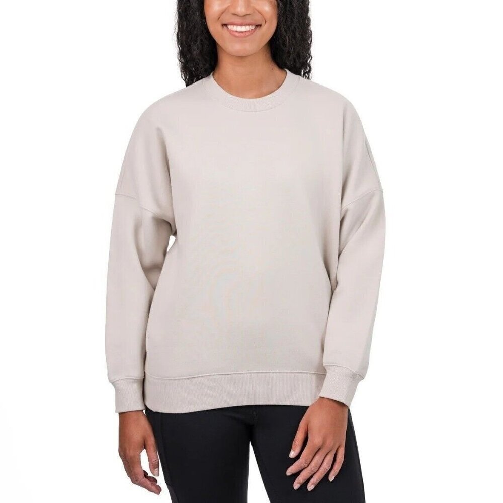 Tuff Athletics Women Matte Pearl Fleece Crew Neck Pullover Sweatshirt NEW 2XL